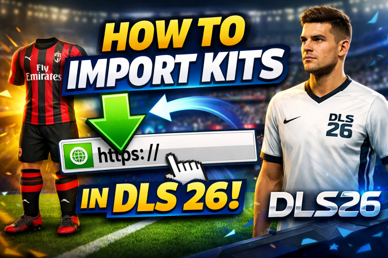 Import Any Logo And Kits in DLS 26